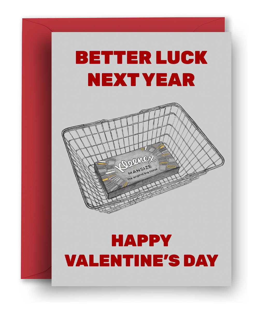 Man Size Tissues - Valentine's Card