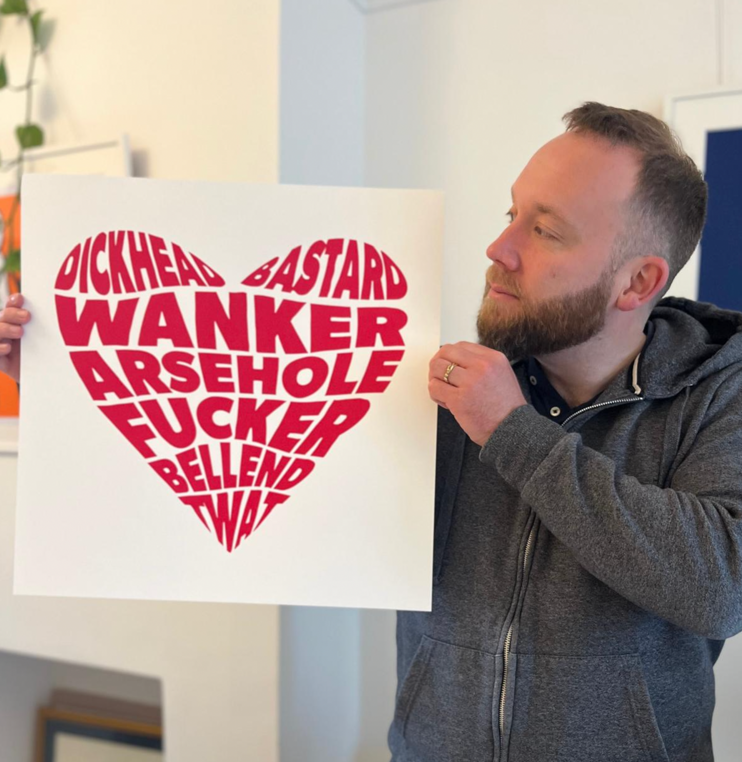 Swear Heart - Screenprint