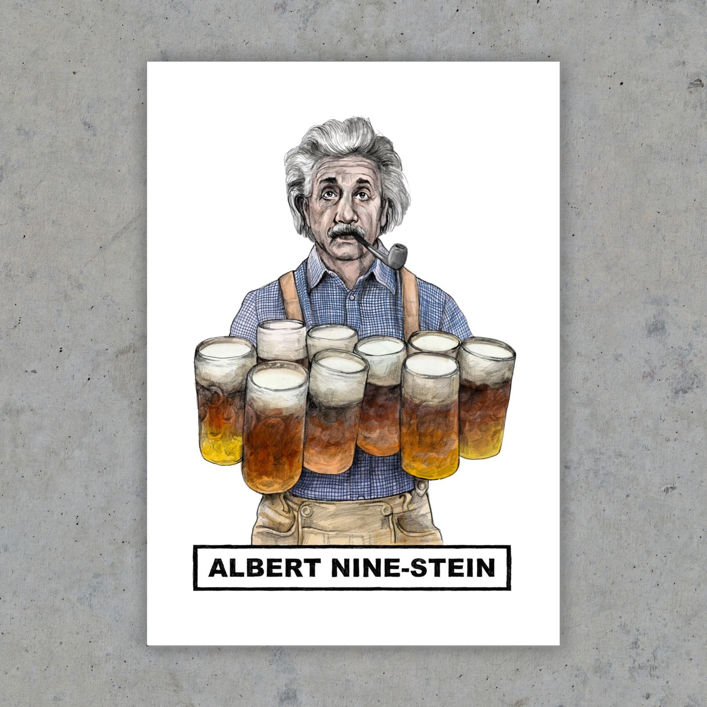 Albert Nine-Stein - Art Print