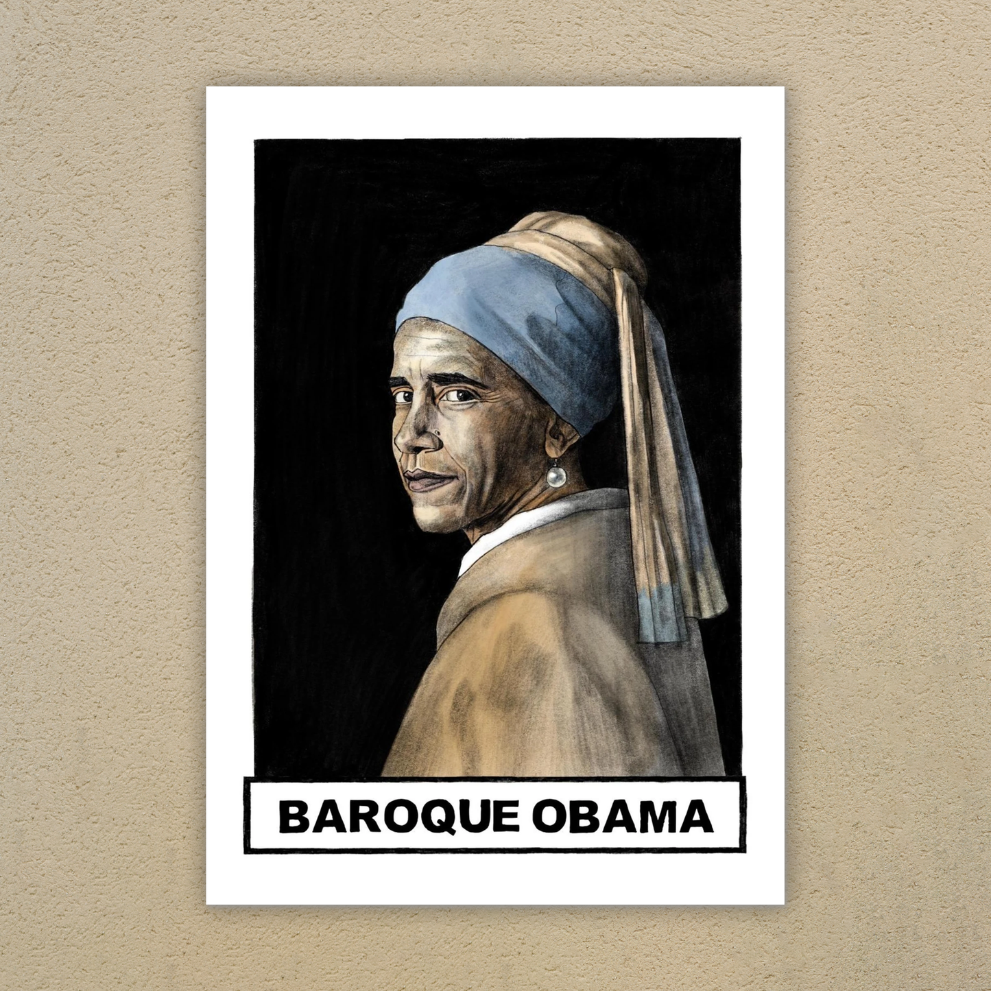 Baroque Obama - Art Print