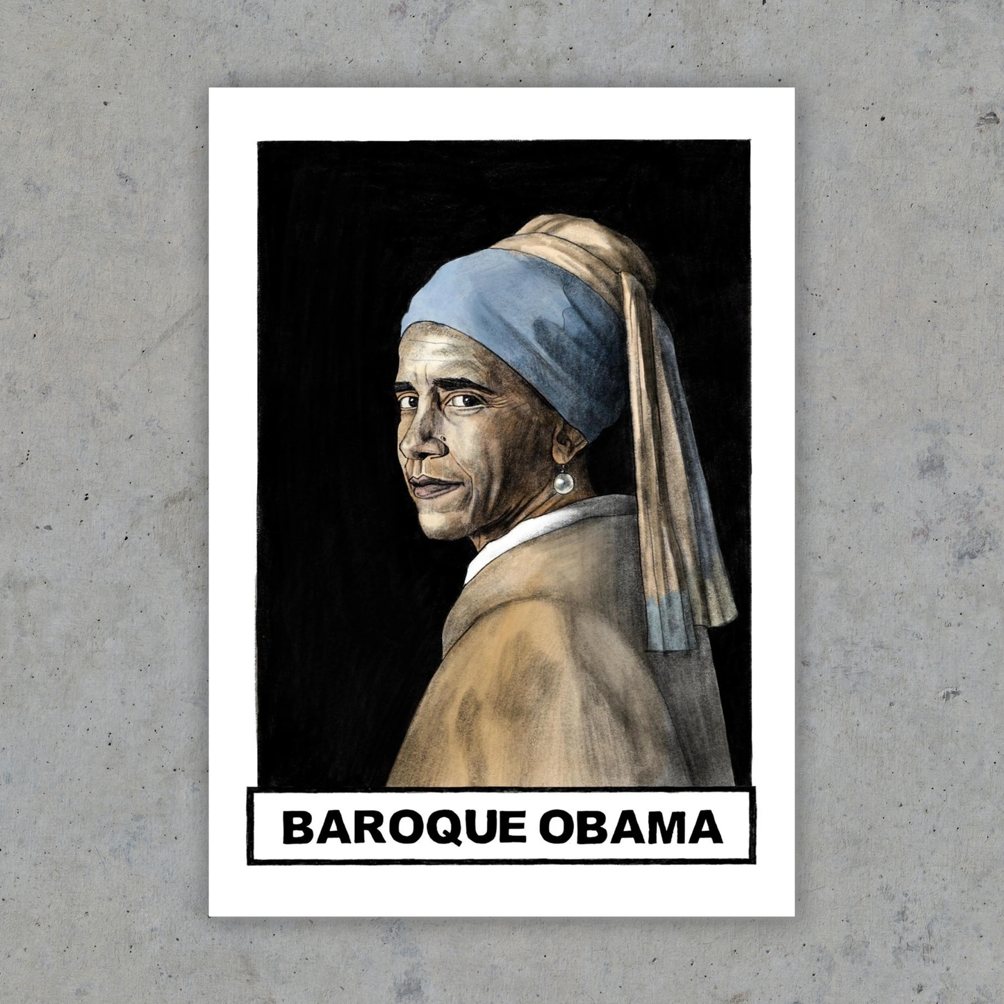 Baroque Obama - Art Print