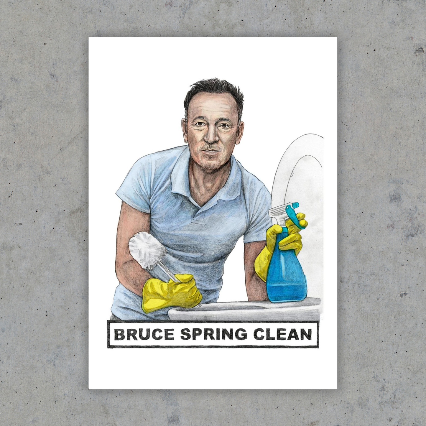 Bruce Spring Clean - Art Print