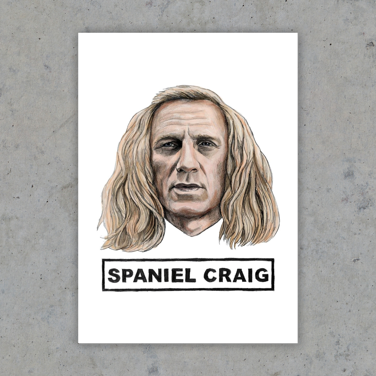 Spaniel Craig - Art Print