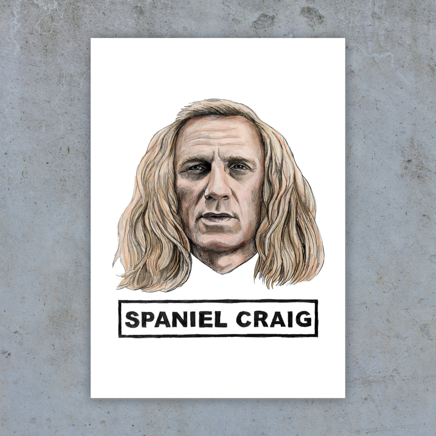 Spaniel Craig - Art Print