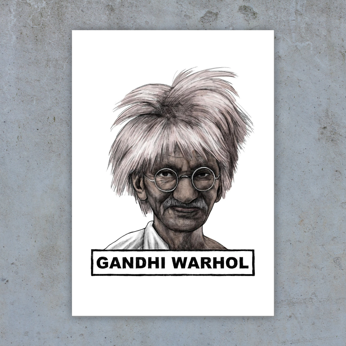 Gandhi Warhol - Art Print