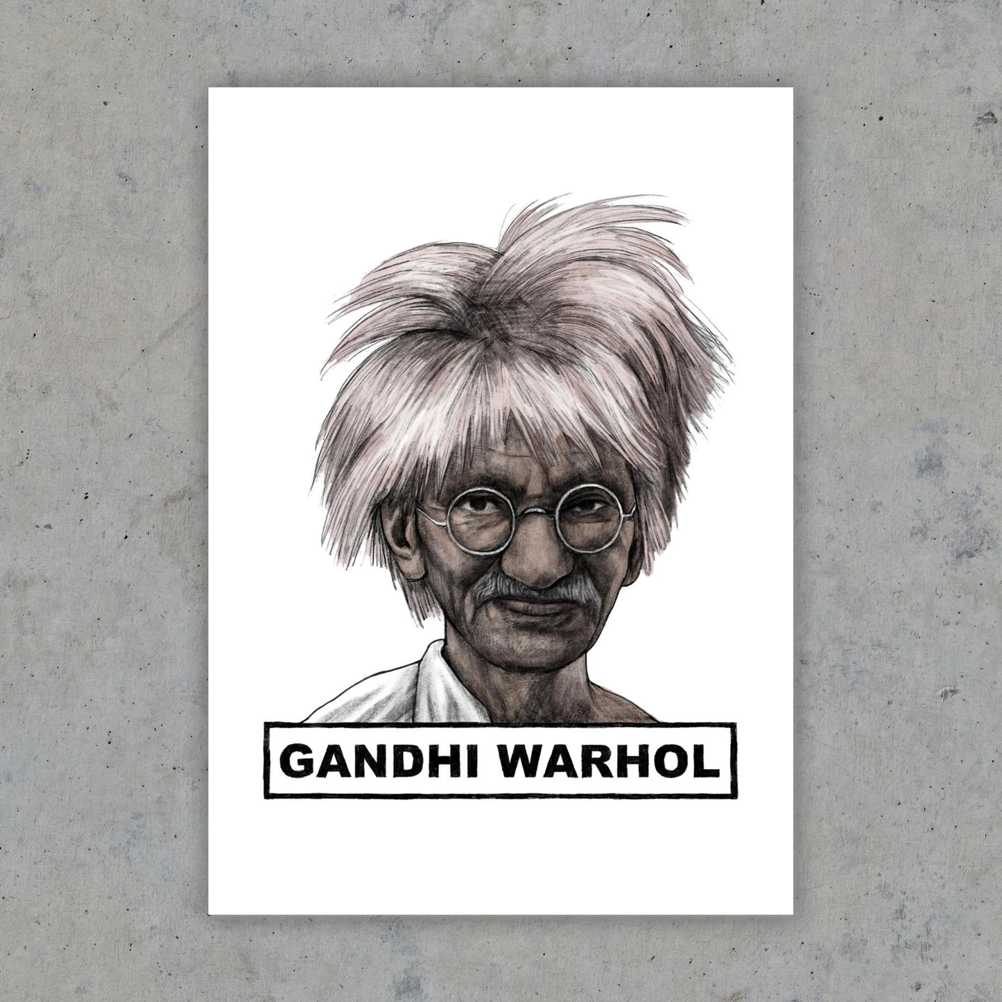 Gandhi Warhol - Art Print