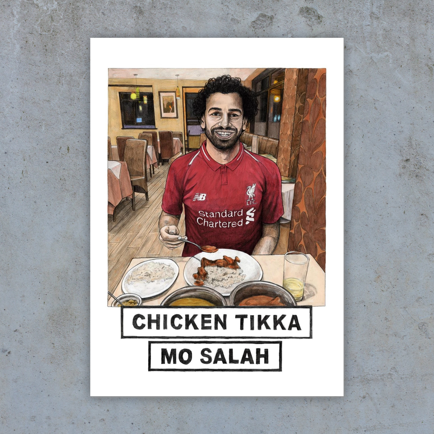 Chicken Tikka Mo Salah - Art Print