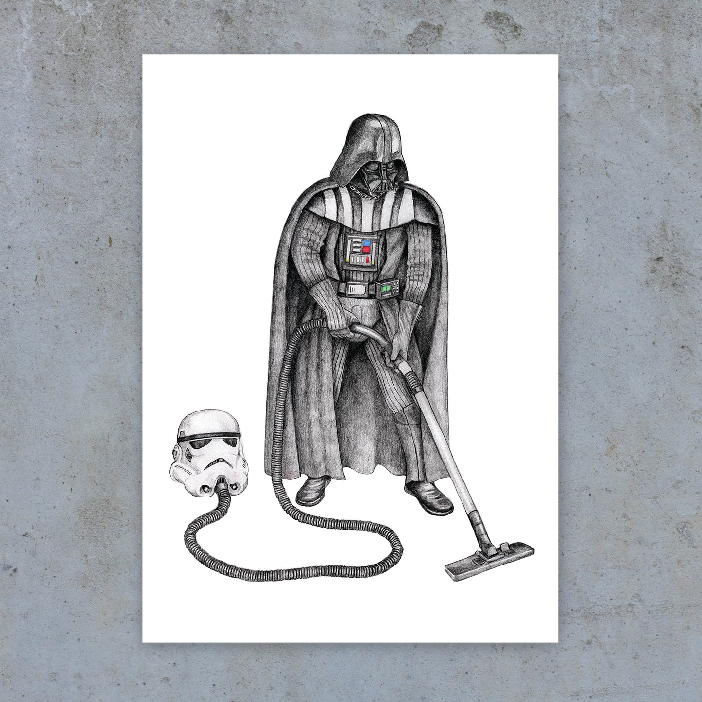 Vader Hoovering - Art Print