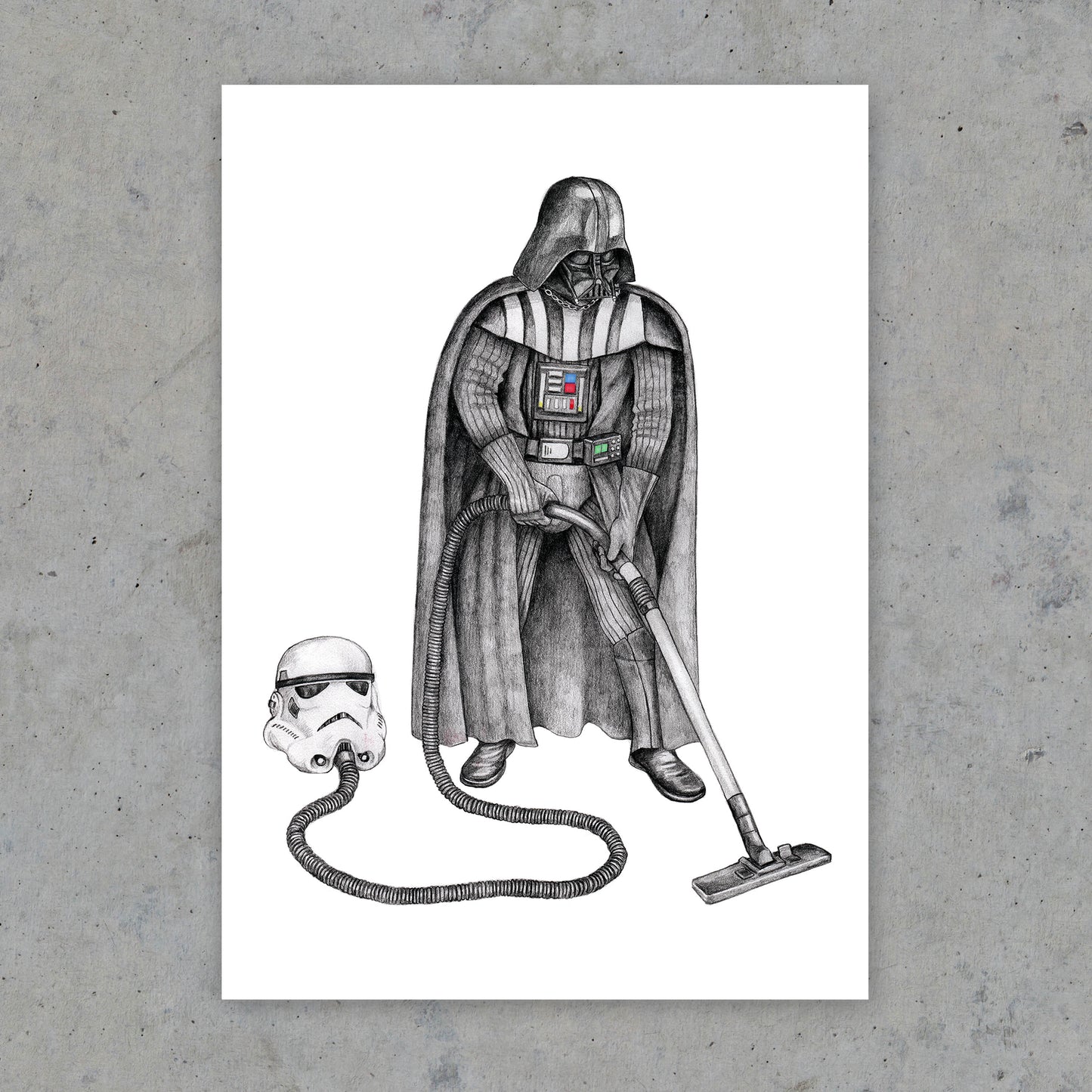 Vader Hoovering - Art Print