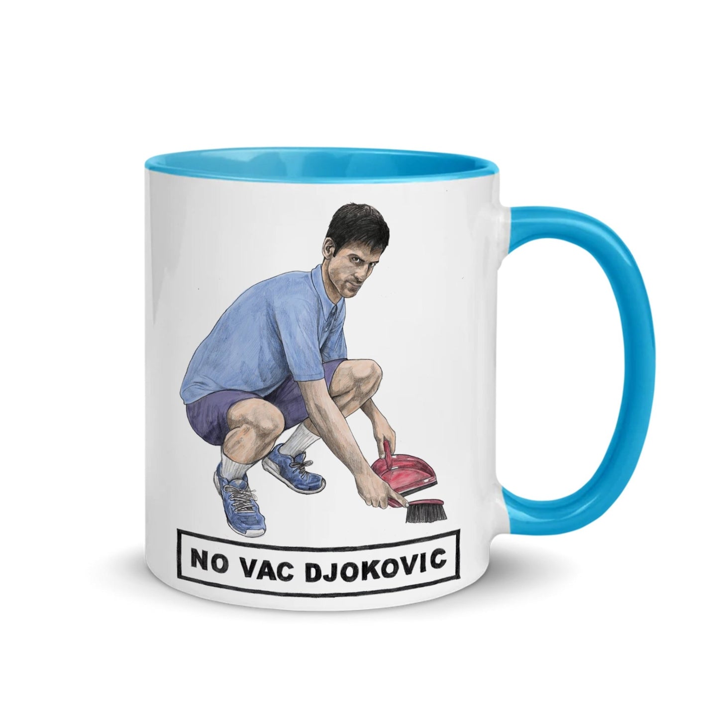 No Vac Djokovic Ceramic Mug - Quite Good Cards Funny Birthday Card