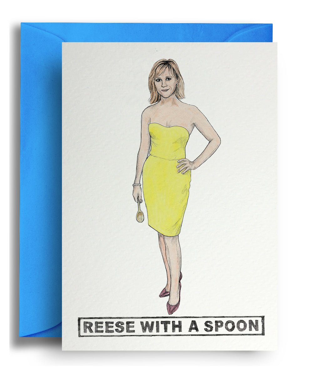 Reese Withaspoon - Quite Good Cards Funny Birthday Card