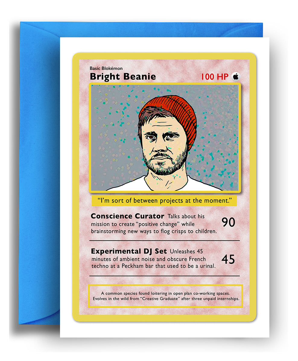 Bright Beanie - Holographic Card