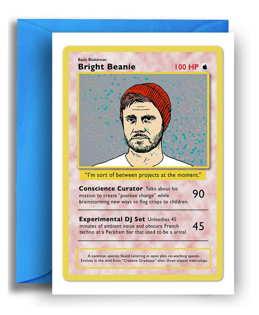 Bright Beanie - Holographic Card