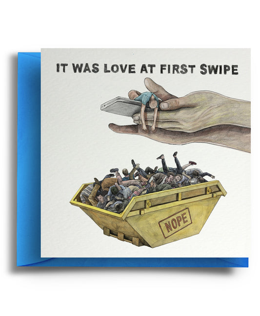 Love At First Swipe? - Cartoon