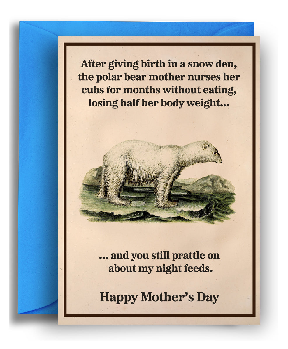 Polar bear - Mother's Day Card