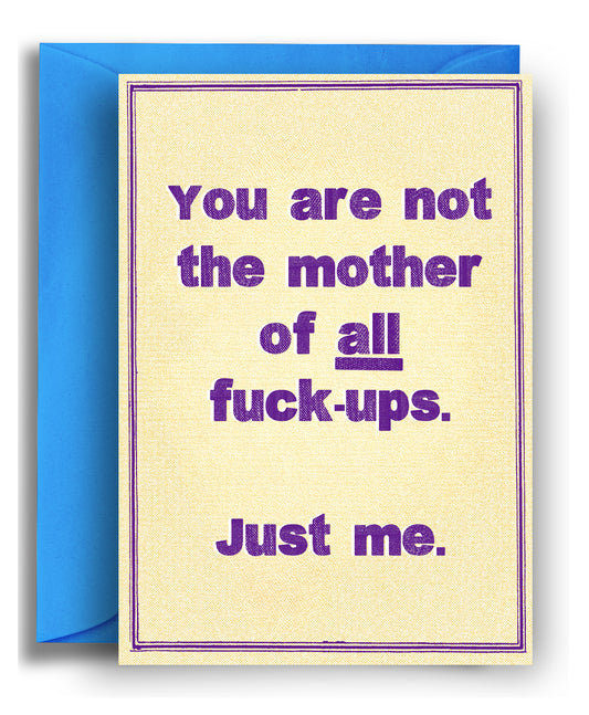 Just me - Mother's Day Card