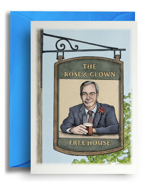 The Rose and Clown - Pub Sign