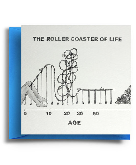 Roller Coaster of Life - Cartoon