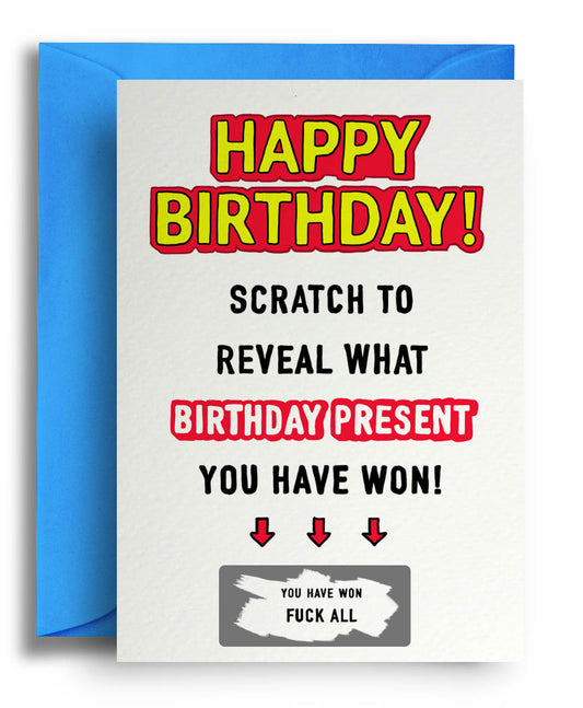 Fu*K All Scratch Card