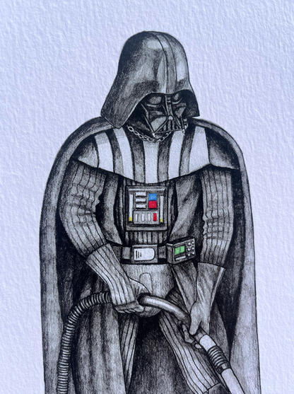 Vader Hoovering - Art Print