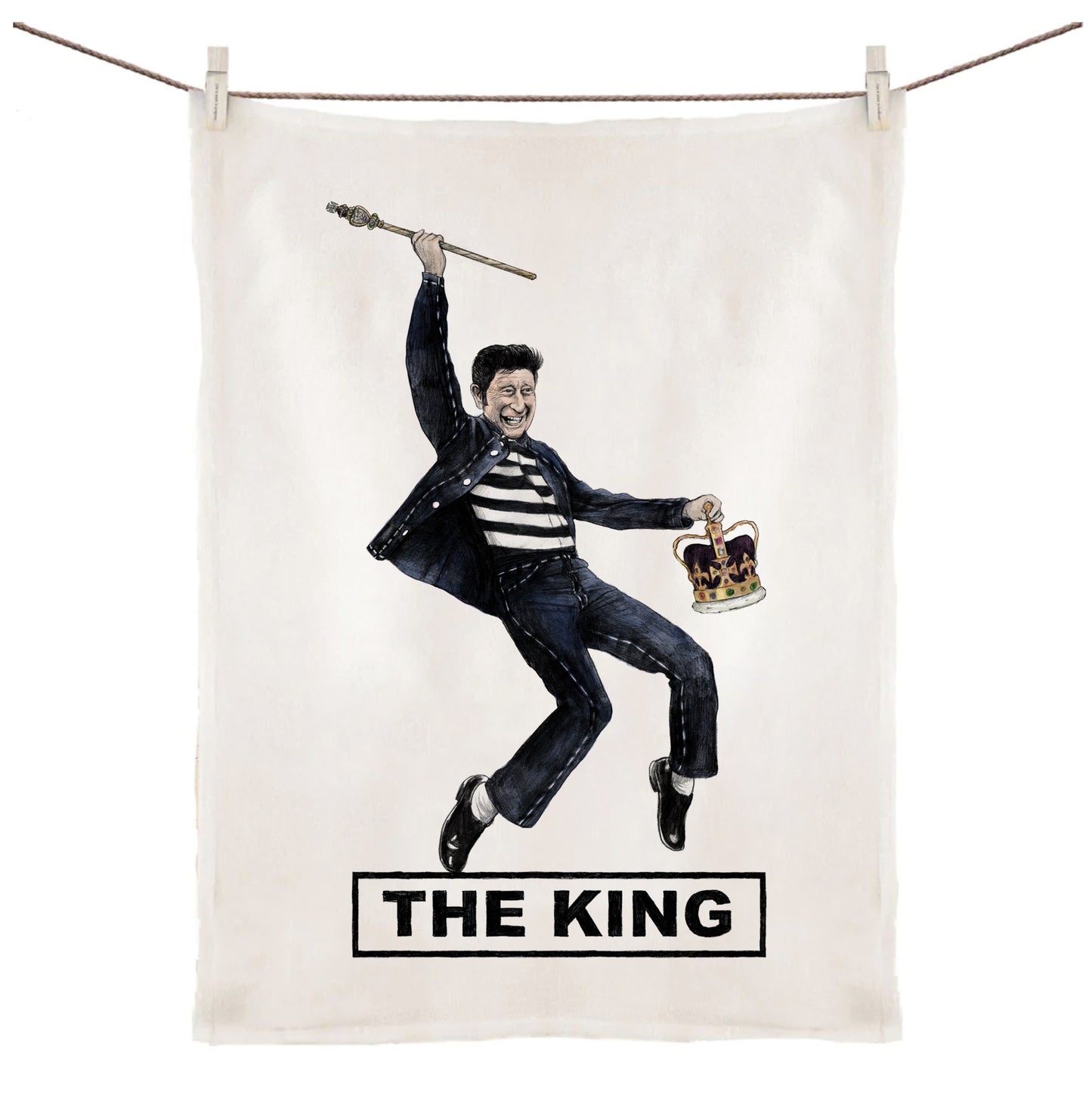 The King - Tea Towel