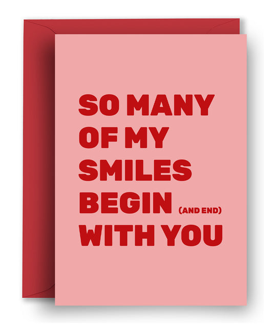 Begin (and end) With You - Anniversary Card