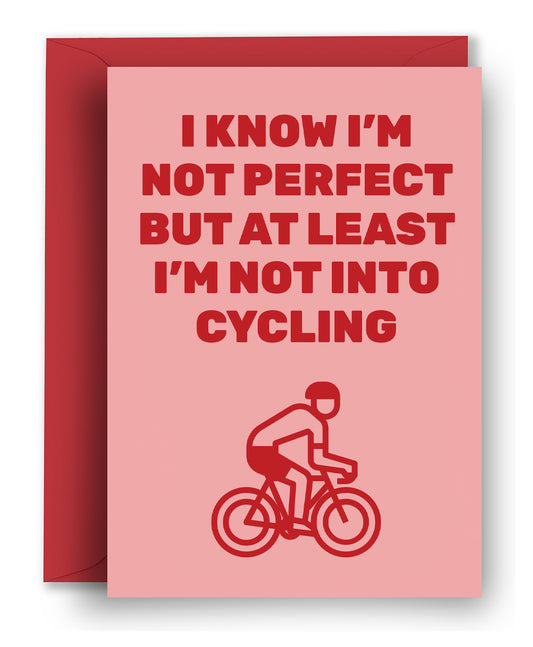 Not Into Cycling - Anniversary Card