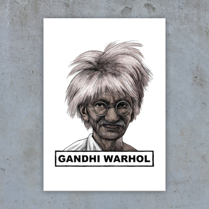 Gandhi Warhol - Art Print