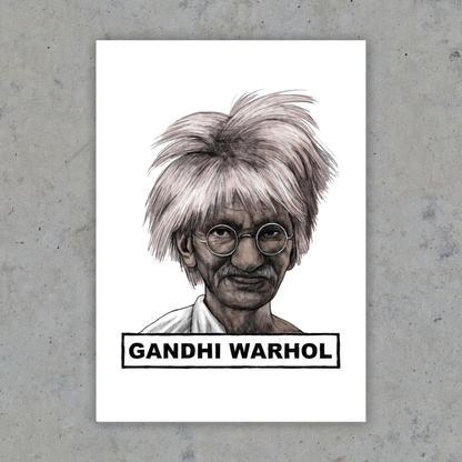 Gandhi Warhol - Art Print
