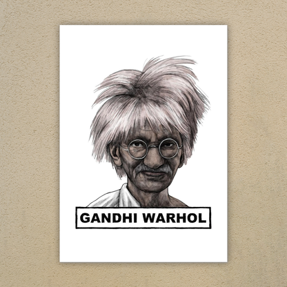 Gandhi Warhol - Art Print