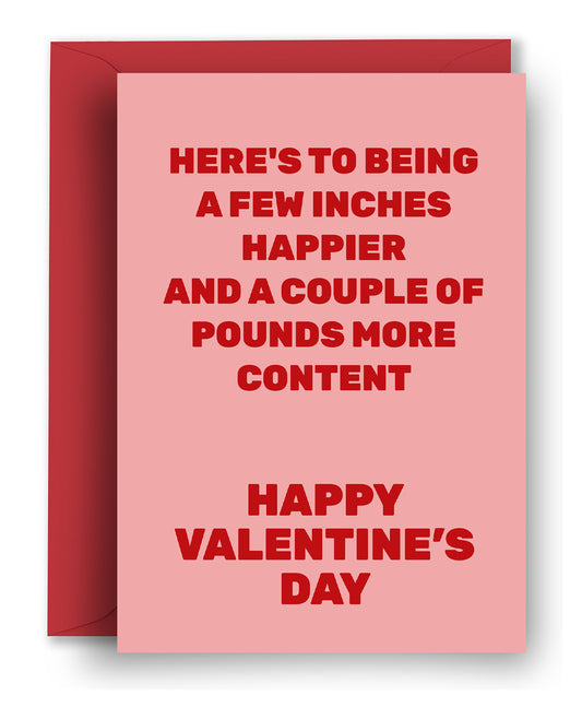 A Few Inches Happier - Valentine's Card