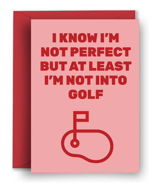 Not Into Golf - Anniversary Card