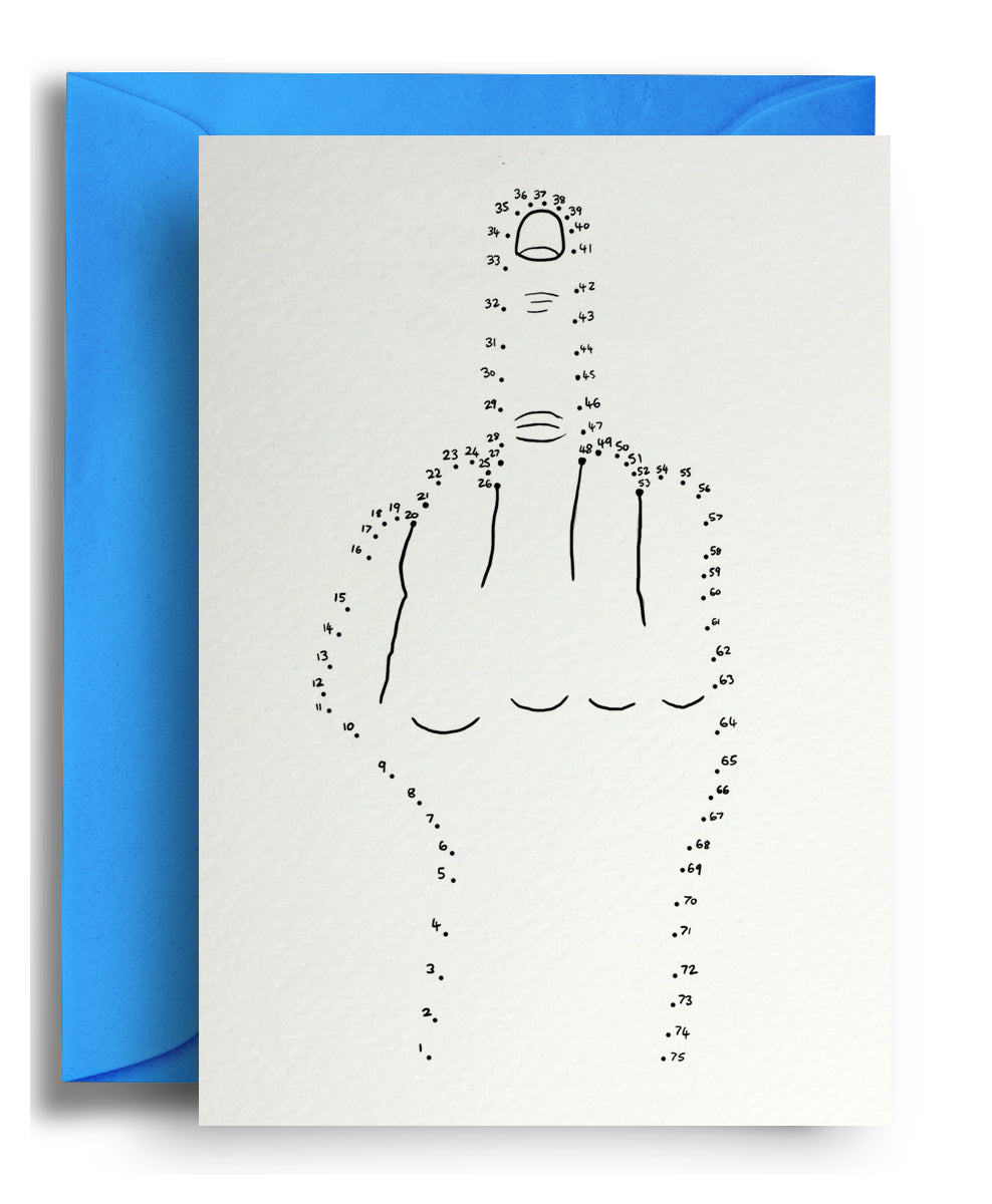 Dot to Dot Middle Finger