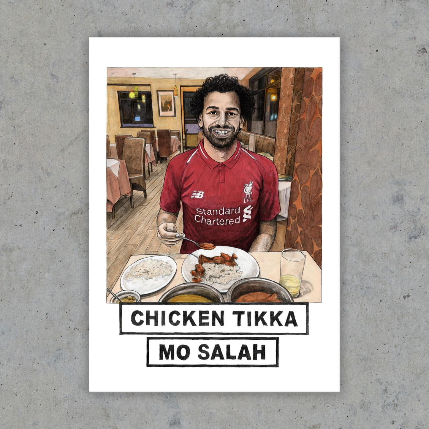 Chicken Tikka Mo Salah - Art Print