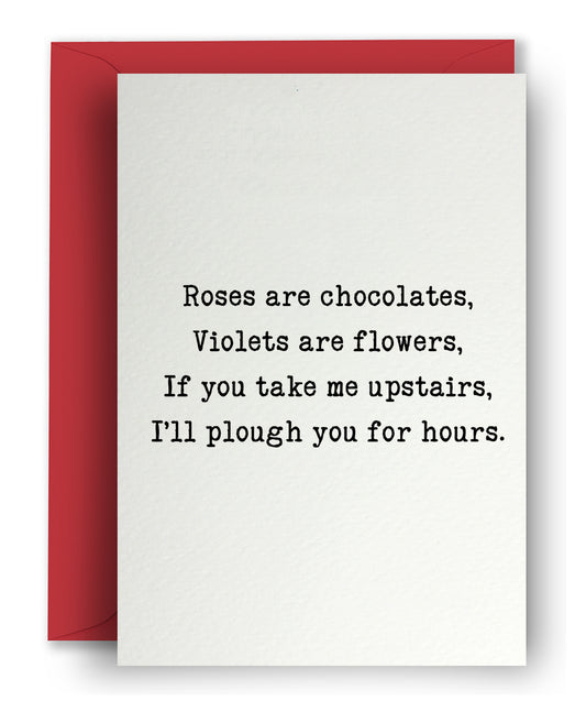 Plough For Hours - Valentine's Card