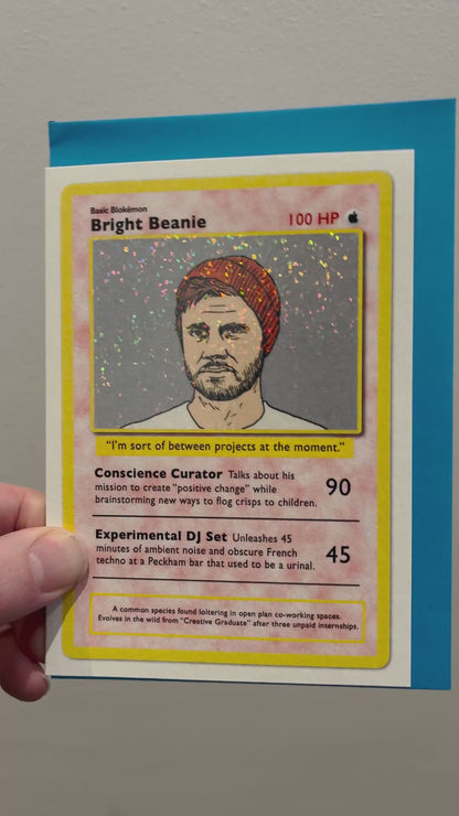 Bright Beanie - Holographic Card