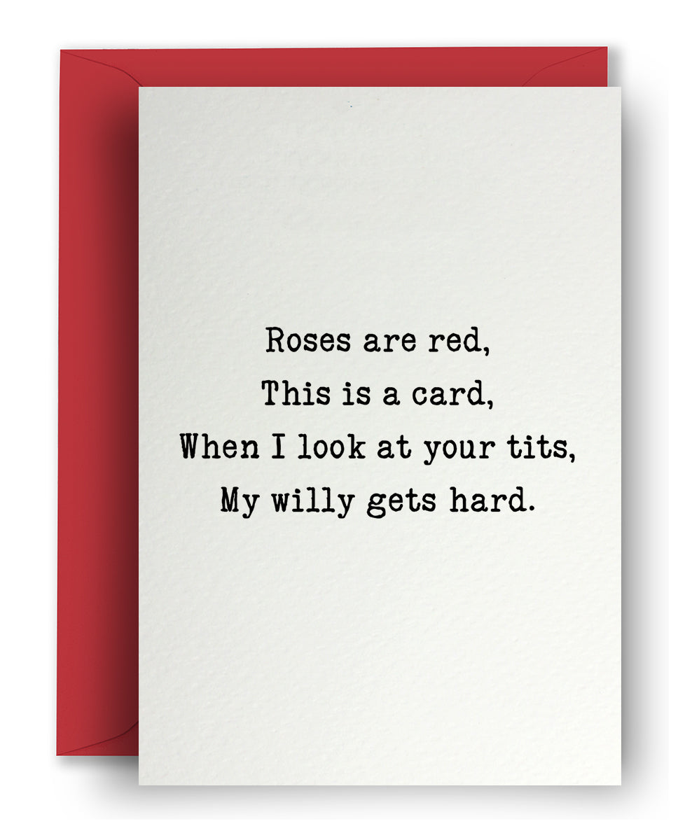 Willy Gets Hard - Valentine's Card