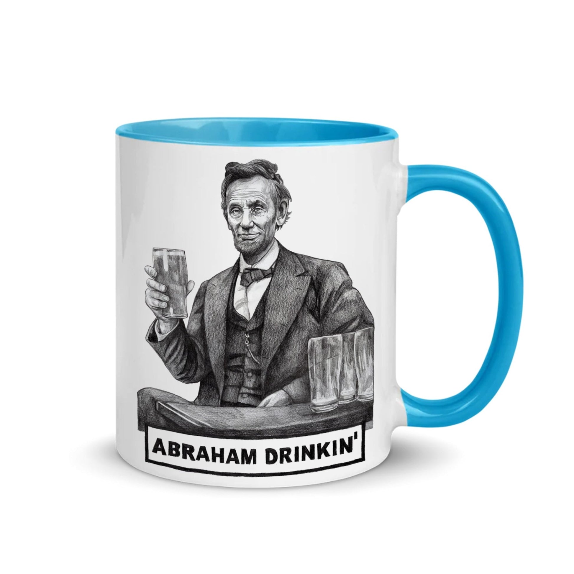 Abraham Drinkin' Ceramic Mug - Quite Good Cards Funny Birthday Card