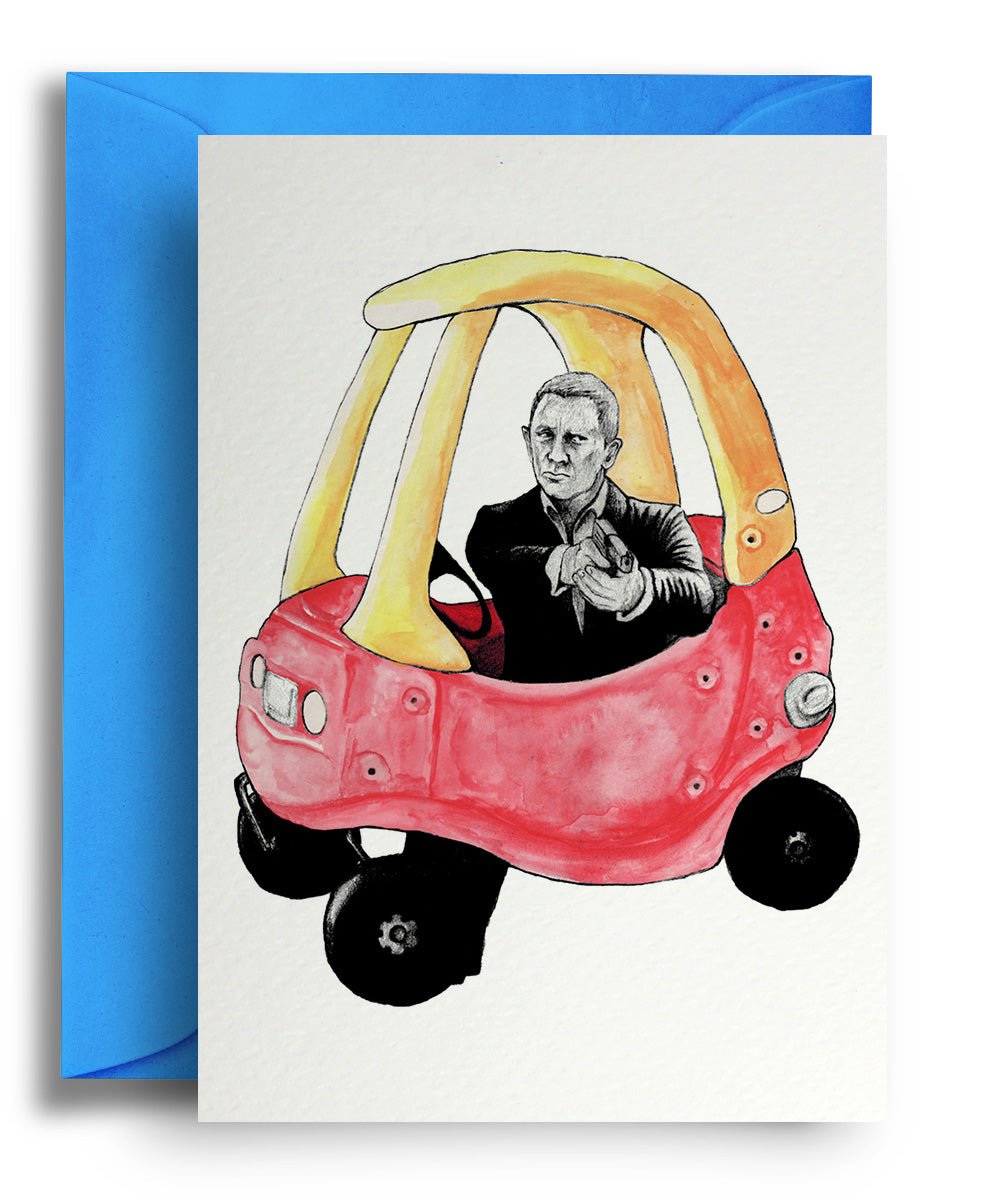 Bond Car - Quite Good Cards Funny Birthday Card