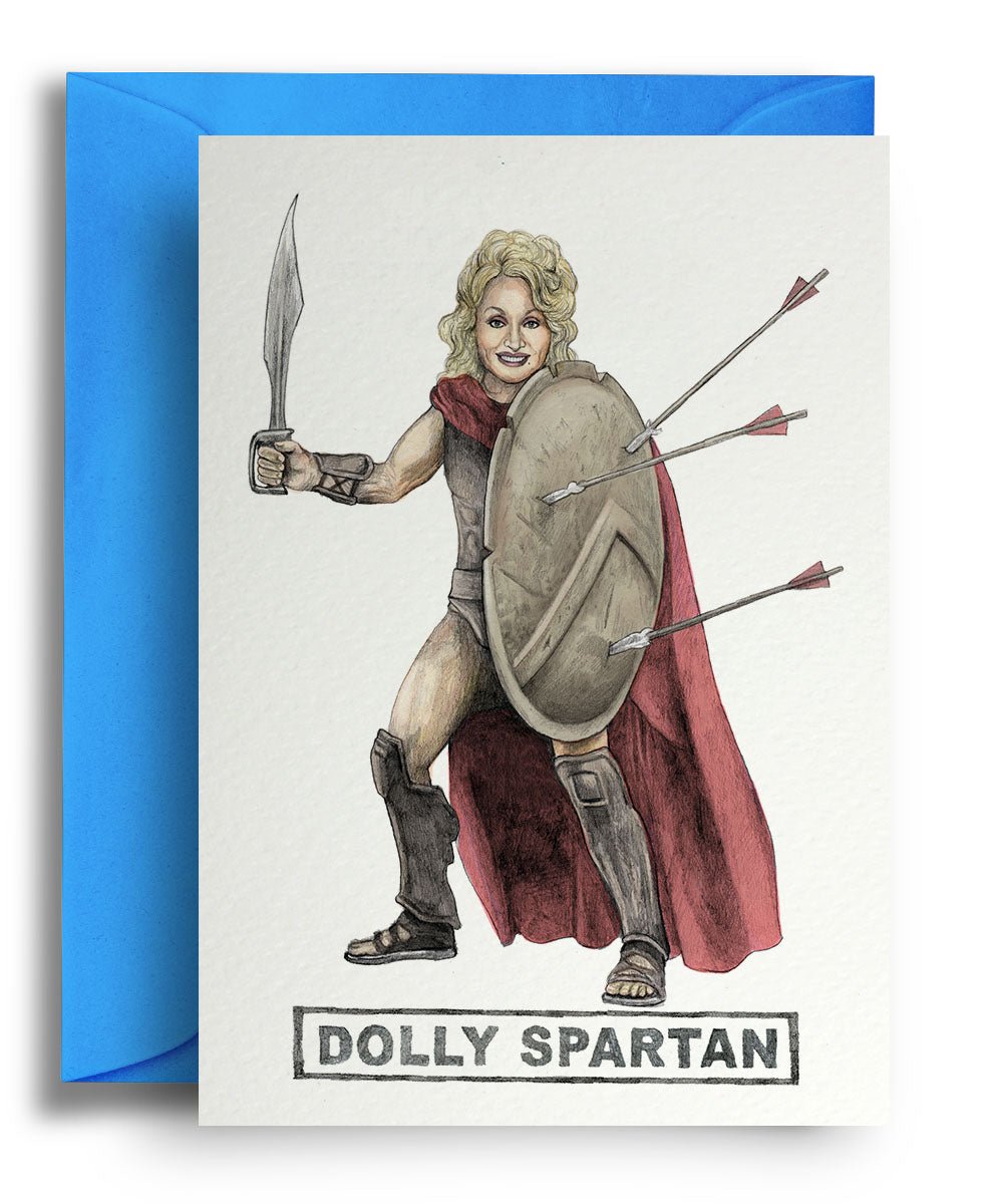 Dolly Spartan - Quite Good Cards Funny Birthday Card
