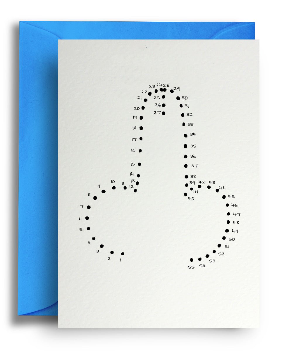 Dot to Dot Dick - Quite Good Cards Funny Birthday Card