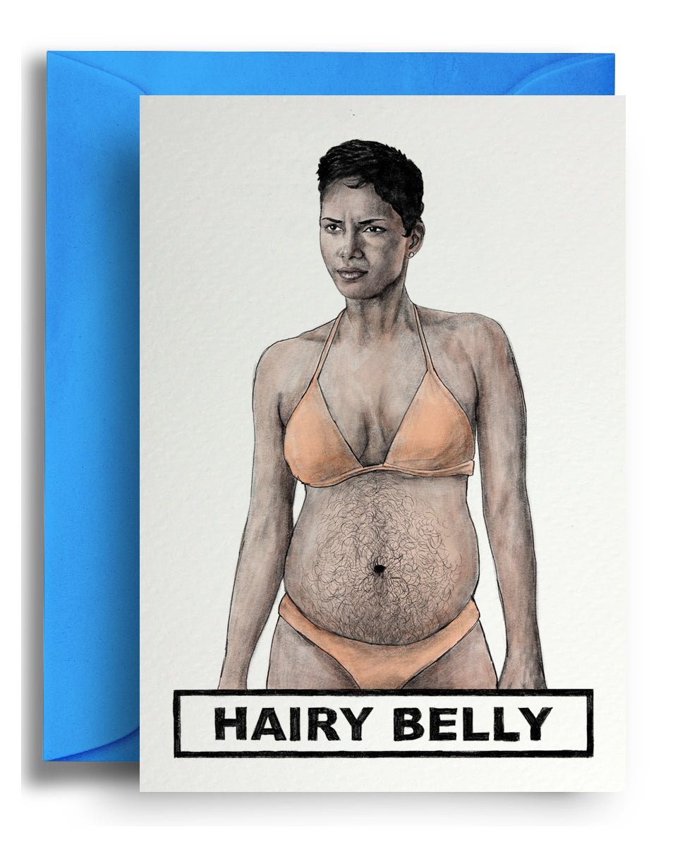 Hairy Belly - Quite Good Cards Funny Birthday Card