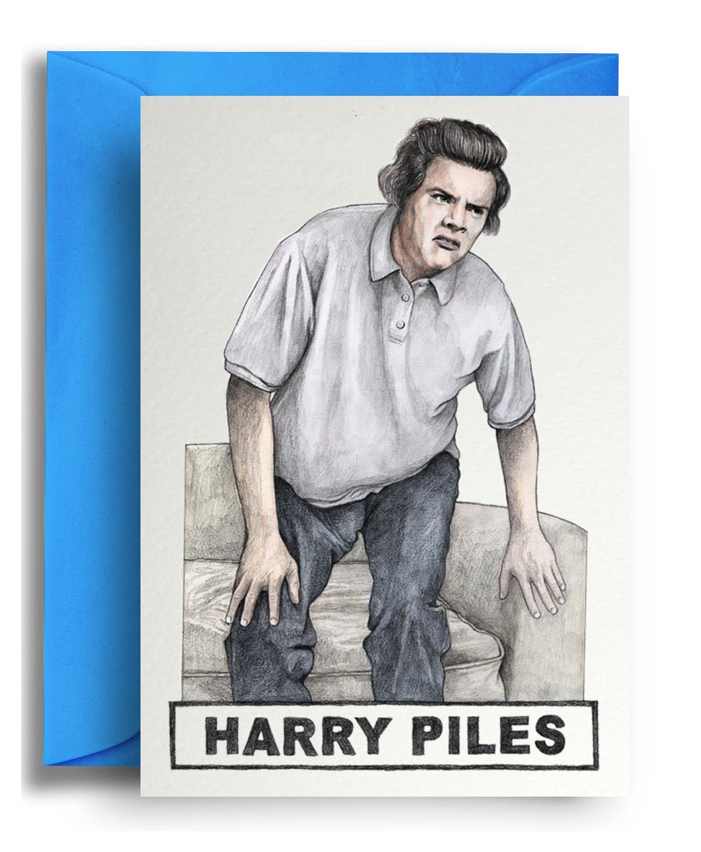 Harry Piles - Quite Good Cards Funny Birthday Card
