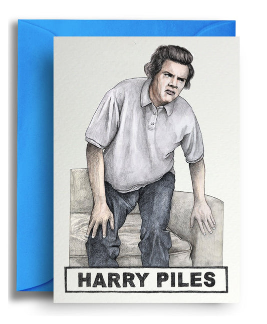 Harry Piles - Quite Good Cards Funny Birthday Card