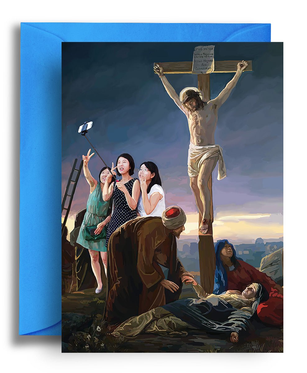 Jesus Selfie - Quite Good Cards Funny Birthday Card