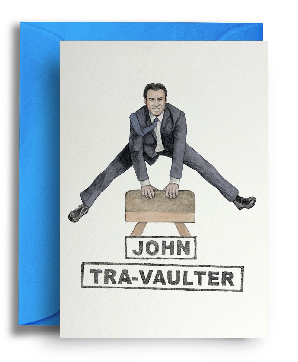 John Tra-vaulter - Quite Good Cards Funny Birthday Card