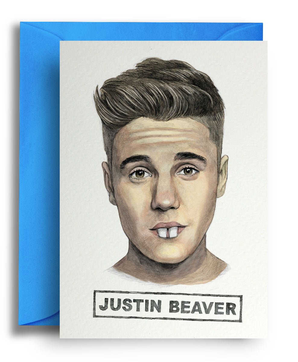 Justin Beaver - Quite Good Cards Funny Birthday Card