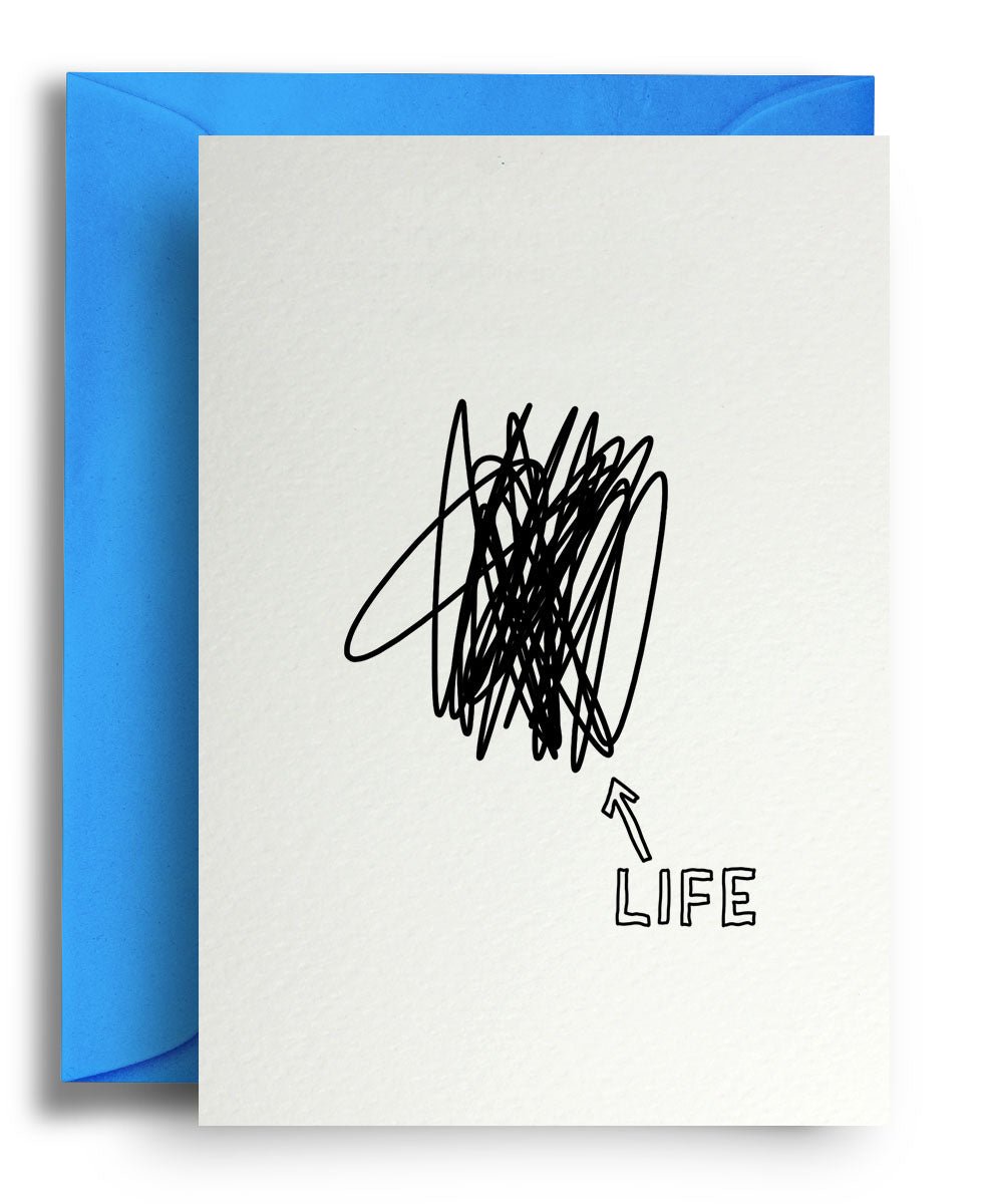 Life Scribble - Quite Good Cards Funny Birthday Card