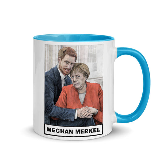 Meghan Merkel with Harry Ceramic Mug - Quite Good Cards Funny Birthday Card