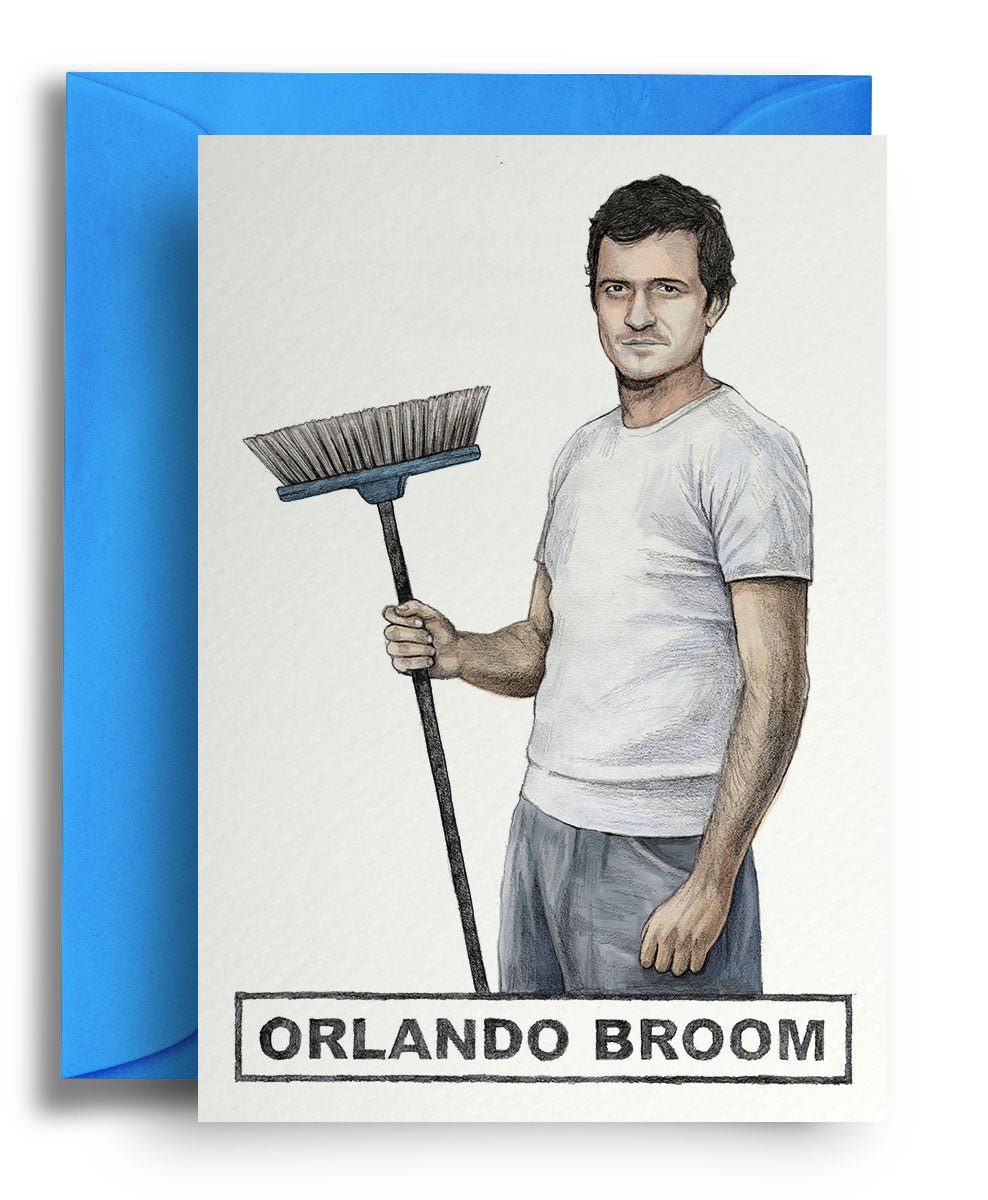 Orlando Broom - Quite Good Cards Funny Birthday Card